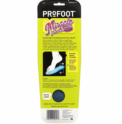 Profoot, Miracle Insole, Womens 6-10, 1 Pair Profoot, Miracle Insole, Womens 6-10, 1 Pair