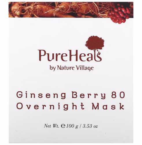 PureHeals, Ginseng Berry 80 Overnight Beauty Mask, 3.53 oz (100 g) PureHeals, Ginseng Berry 80 Overnight Beauty Mask, 3.53 oz (100 g)