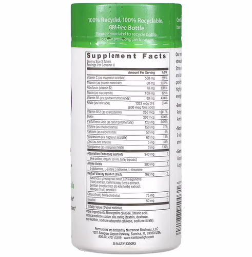 Rainbow Light, Complete B-Complex, High Potency Formula, 90 Tablets Rainbow Light, Complete B-Complex, High Potency Formula, 90 Tablets