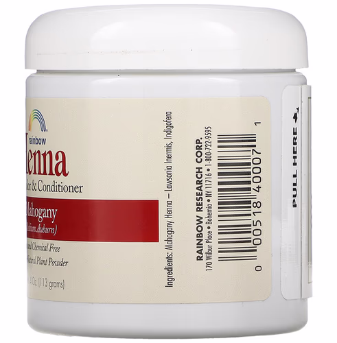 Rainbow Research, Henna, Hair Color & Conditioner, Mahogany (Medium Auburn), 4 oz (113 g) Rainbow Research, Henna, Hair Color & Conditioner, Mahogany (Medium Auburn), 4 oz (113 g)