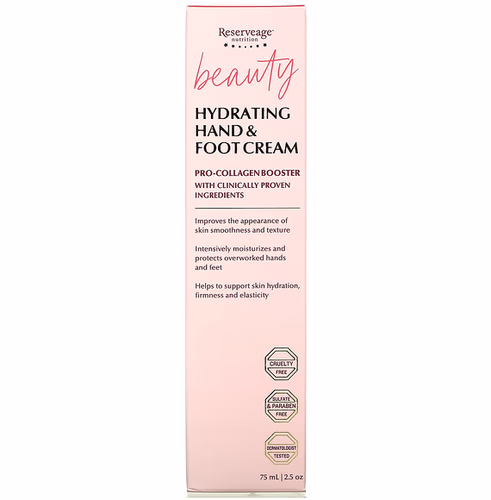 Reserveage Nutrition, Hydrating Hand & Foot Cream, 2.5 oz (75 ml) Reserveage Nutrition, Hydrating Hand & Foot Cream, 2.5 oz (75 ml)