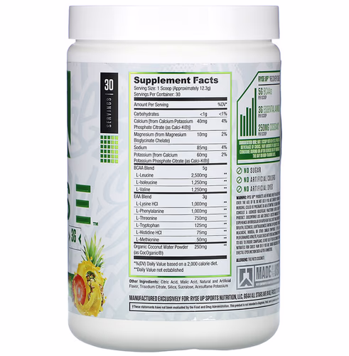 Ryse Supps, BCAA / EAA, Strawberry Pineapple, 13 oz (369 g)