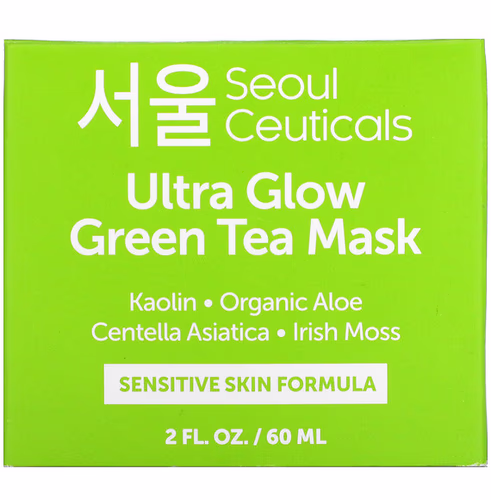 SeoulCeuticals, Ultra Glow Green Tea Beauty Mask, 2 fl oz (60 ml) SeoulCeuticals, Ultra Glow Green Tea Beauty Mask, 2 fl oz (60 ml)