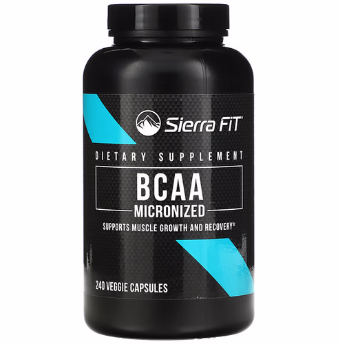 Sierra Fit 微粉化支鏈胺基酸，支鏈胺基酸，500 毫克，240 粒素食膠囊