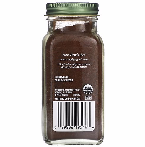 Simply Organic, Organic Chipotle Powder, 2.65 oz (75 g)