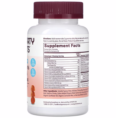 SmartyPants, Women's Multi & Omegas, Sugar Free, Orange, 60 Gummies