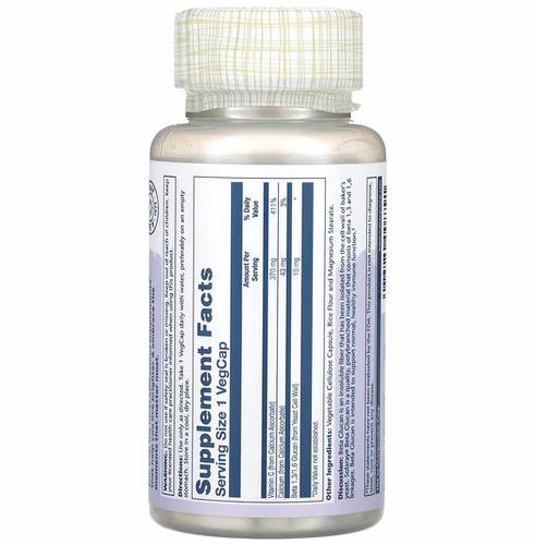 Solaray, Beta Glucan with Vitamin C, 60 VegCaps Solaray, Beta Glucan with Vitamin C, 60 VegCaps