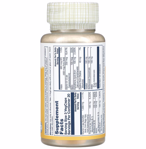 Solaray, Timed Release, Mega Vitamin-B Stress, 60 VegCaps Solaray, Timed Release, Mega Vitamin-B Stress, 60 VegCaps