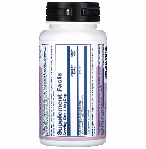 Solaray, Vital Extracts, Arjuna, 500 mg, 60 VegCaps Solaray, Vital Extracts, Arjuna, 500 mg, 60 VegCaps