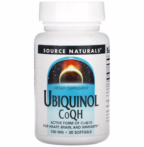 Source Naturals 泛醇，CoQH，100 毫克，30 粒軟膠囊