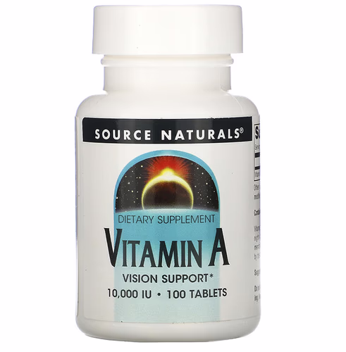 Source Naturals 維生素 A,10,000 IU,100 片 Source Naturals 維生素 A,10,000 IU,100 片