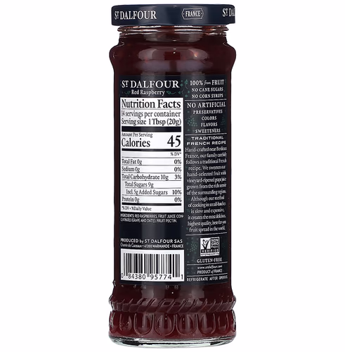 St. Dalfour, Red Raspberry Fruit Spread, 10 oz (284 g)