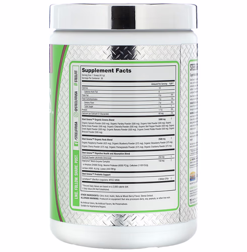 SteelFit, Steel Greens, Mixed Berry, 10.1 oz (285 g) SteelFit, Steel Greens, Mixed Berry, 10.1 oz (285 g)