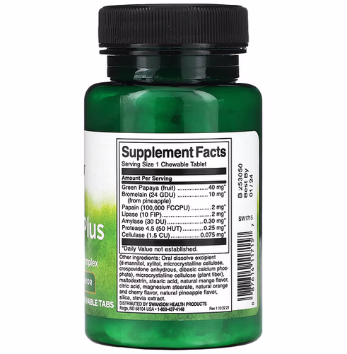 Swanson, Chewable Papaya Plus, Natural Fruit, 90 Chewable Tabs