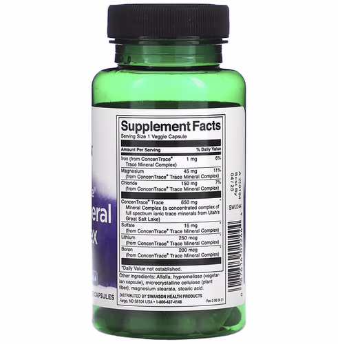 Swanson, ConcenTrace Trace Mineral Complex, 60 Veggie Capsules