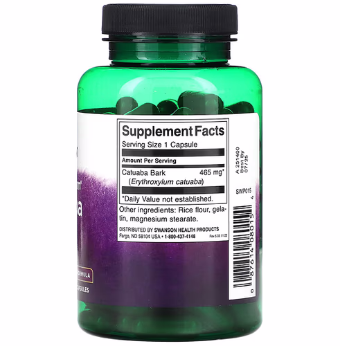 Swanson, Full Spectrum Catuaba Bark, 465 mg, 120 Capsules Swanson, Full Spectrum Catuaba Bark, 465 mg, 120 Capsules