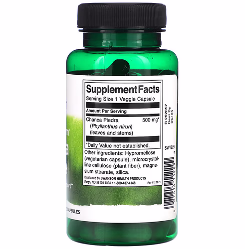 Swanson, Full Spectrum Chanca Piedra, 500 mg, 60 Veggie Capsules