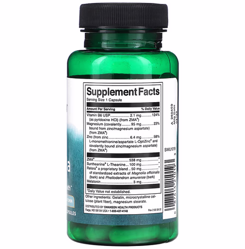 Swanson, Sleep Formula with L-Theanine and Melatonin, 60 Capsules
