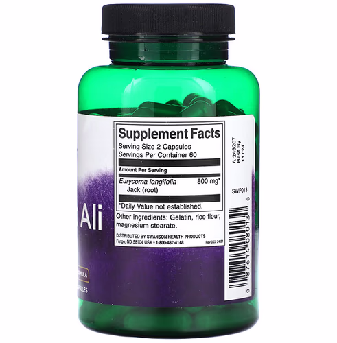 Swanson, Tongkat Ali, 400 mg, 120 Capsules Swanson, Tongkat Ali, 400 mg, 120 Capsules