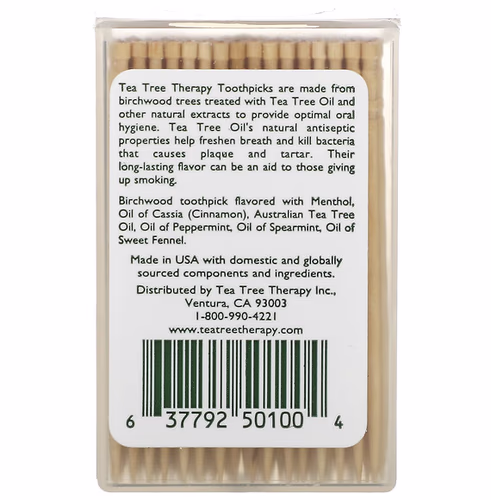 Tea Tree Therapy, Toothpicks, Mint, 100 Count Tea Tree Therapy, Toothpicks, Mint, 100 Count