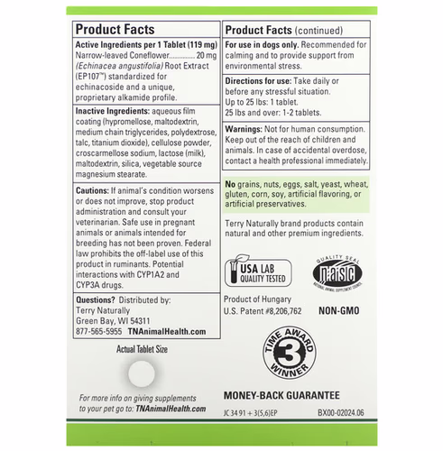 Terry Naturally, Calming Formula, Fast Acting, 45 Tablets, 0.2 oz (5 g)