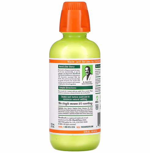 TheraBreath, Dry Mouth Oral Rinse, Tingling Mint, 16 fl oz (473 ml) TheraBreath, Dry Mouth Oral Rinse, Tingling Mint, 16 fl oz (473 ml)