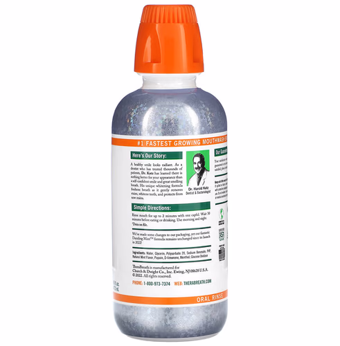 TheraBreath, Whitening Fresh Breath Oral Rinse, Dazzling Mint, 16 fl oz (473 ml) TheraBreath, Whitening Fresh Breath Oral Rinse, Dazzling Mint, 16 fl oz (473 ml)