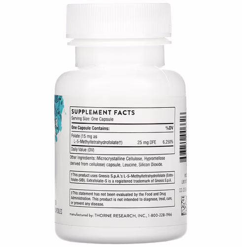 Thorne, 5-MTHF, 15 mg, 30 Capsules Thorne, 5-MTHF, 15 mg, 30 Capsules