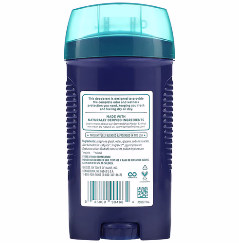 Tom's of Maine, Complete Protection Aluminum-Free Deodorant, Eucalyptus & Sandalwood, 2.6 oz (74 g) Tom's of Maine, Complete Protection Aluminum-Free Deodorant, Eucalyptus & Sandalwood, 2.6 oz (74 g)