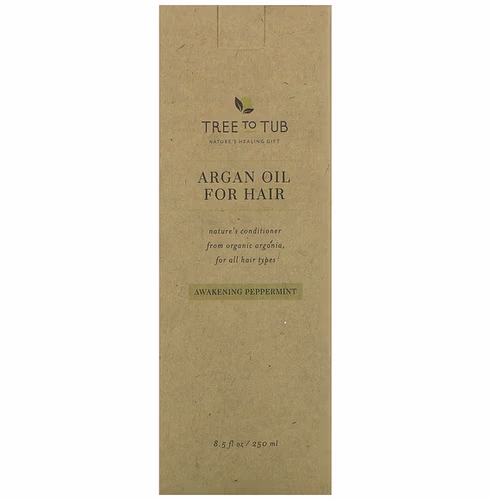 Tree To Tub, Argan Oil For Hair Conditioner, For All Hair Types, Awakening Peppermint, 8.5 fl oz (250 ml)