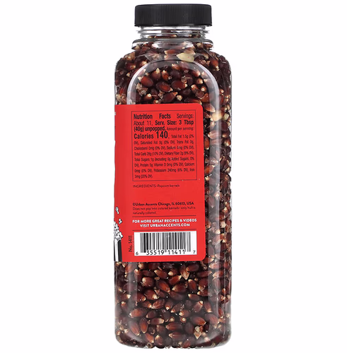 Urban Accents, Popcorn Kernels, Crunchy Ruby Red, 16 oz (454 g)