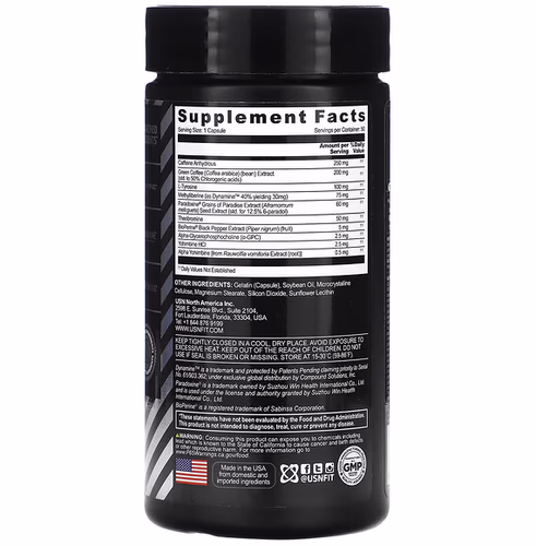 USN, Phedracut Black, Fat Burner, 50 Capsules USN, Phedracut Black, Fat Burner, 50 Capsules
