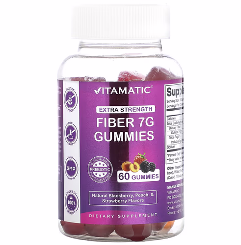 Vitamatic 纖維軟糖,特強,天然黑莓、桃子和草莓,2.3 克,60 粒軟糖 香港 Vitamatic 纖維軟糖,特強,天然黑莓、桃子和草莓,2.3 克,60 粒軟糖 香港