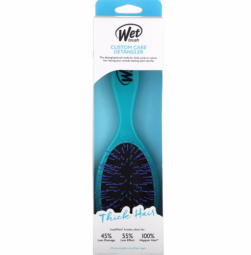 Wet Brush, Custom Care Detangler, Blue, 1 Brush Wet Brush, Custom Care Detangler, Blue, 1 Brush