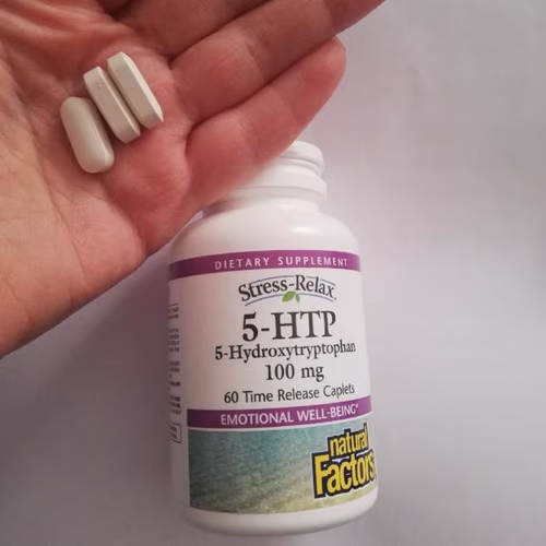 Natural Factors 壓力放鬆，5-HTP，100 毫克，120 粒緩釋膠囊 香港