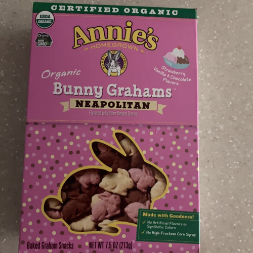 Annie's Homegrown 有機烤兔子全麥零食，那不勒斯，7.5 盎司（213 克） 香港