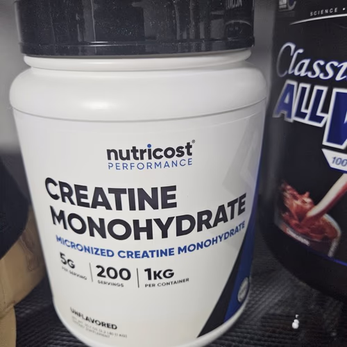 Nutricost 一水肌酸，無味，5 克，2.2 磅，（1 公斤） 香港
