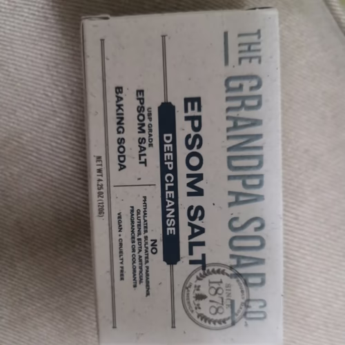 The Grandpa Soap Co. 臉部和身體香皂,深層清潔,瀉鹽,4.25 盎司(120 克) 香港 The Grandpa Soap Co. 臉部和身體香皂,深層清潔,瀉鹽,4.25 盎司(120 克) 香港