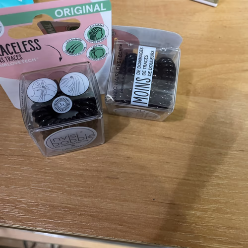 Invisibobble 原創，無痕髮圈，純黑，3 件裝 香港