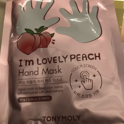 Tony Moly I'm Lovely Peach,護手膜,1 對,0.56 盎司(16 克) 香港 Tony Moly I'm Lovely Peach,護手膜,1 對,0.56 盎司(16 克) 香港