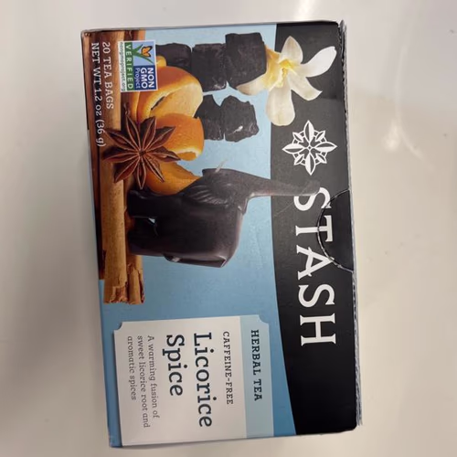Stash Tea 花草茶,甘草香料,不含咖啡因,20 茶袋,1.2 盎司(36 克) 香港 Stash Tea 花草茶,甘草香料,不含咖啡因,20 茶袋,1.2 盎司(36 克) 香港