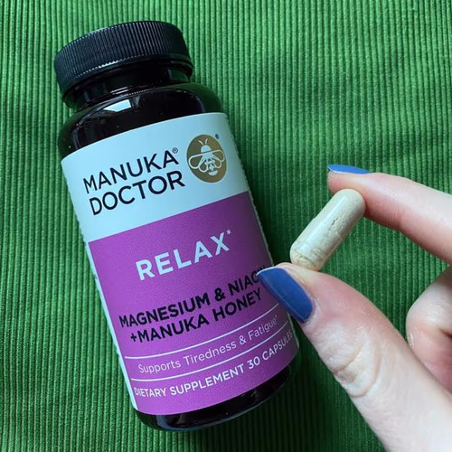 Manuka Doctor Relax，鎂和菸鹼酸 + 麥盧卡蜂蜜，30 粒膠囊 香港
