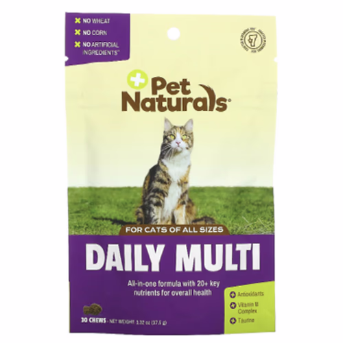 Pet Naturals 每日多種,適合貓,所有尺寸,30 粒咀嚼片,1.32 盎司(37.5 克) 香港 Pet Naturals 每日多種,適合貓,所有尺寸,30 粒咀嚼片,1.32 盎司(37.5 克) 香港
