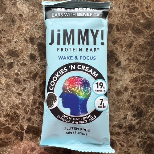 JiMMY! Be Electric 能量棒，Cookies 'N Cream，12 根蛋白棒，每根 2.05 盎司（58 克） 香港