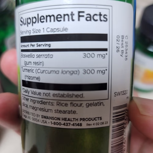 Swanson, Boswellia, Turmeric, Curcumin 香港 Swanson, Boswellia, Turmeric, Curcumin 香港