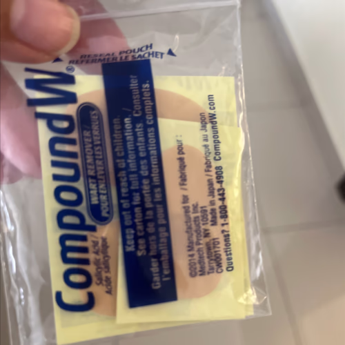 Compound W 除疣器，一步式足底腳墊，最大強度，20 片藥墊 香港