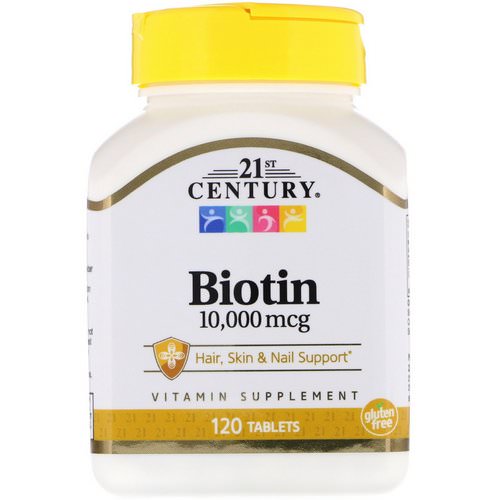 21st Century, Biotin, 10,000 mcg, 120 Tablets Review