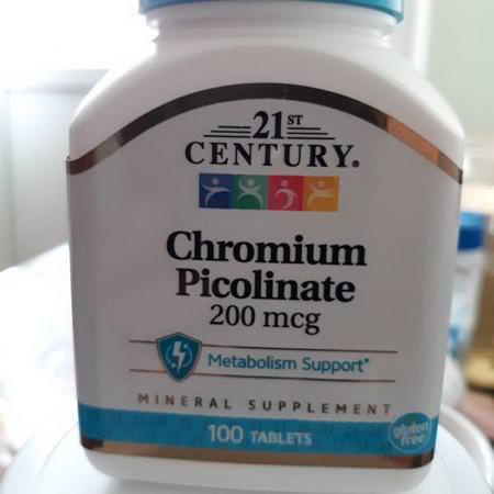 21st Century Chromium - 鉻, 礦物質, 補品
