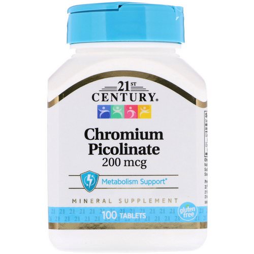 21st Century, Chromium Picolinate, 200 mcg, 100 Tablets Review
