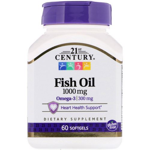 21st Century, Fish Oil, 1000 mg, 60 Softgels Review